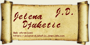 Jelena Đuketić vizit kartica